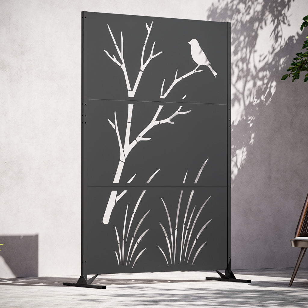Modern Shade 4x6 FT Metal Privacy Screen - Perch & Meadow