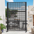 Modern Shade 4x6 FT Artistic Metal Privacy Screen - Petal Weave