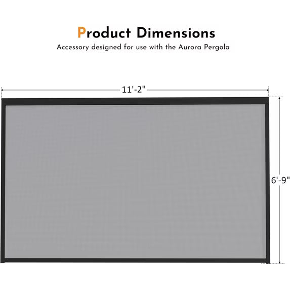 Modern Shade Aurora 10'x12' Louvered Pergola, Black | Adjustable Waterproof Roof, 12ft Pull-Down Screens, USB Port, Drainage & Reinforced Frame for Outdoor Deck
