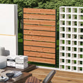 Modern Shade 5'x3' Natural Wood Privacy Fence Screen (1 Panel) - Outdoor Deck/Balcony Panel, Conceals Trash Cans/AC